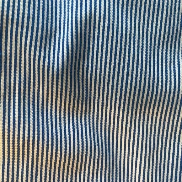 TALBOTS Women’s Weekend White & Blue Pinstripe Chino Pants, Size 2 - Picture 3 of 13